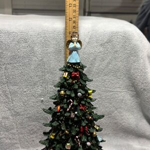 Vintage‎ Albert Price Hand Painted/Sculpted Christmas Tree Santa's House Village